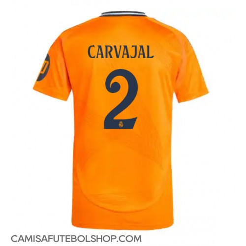 Camisa de time de futebol Real Madrid Daniel Carvajal #2 Replicas 2º Equipamento 2024-25 Manga Curta